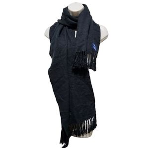 Chaps Dark Green Fringe Scarf